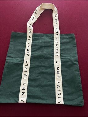Jimmy Fairly Green Canvas Tote with Branded Straps